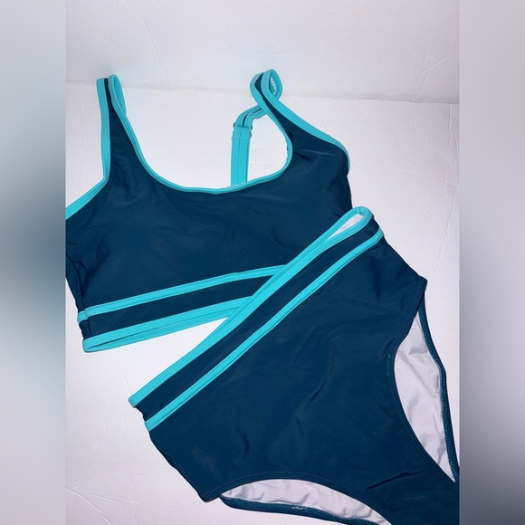 Bmjl Other - BMJL New/NWT Women's High Waisted Hunter Green & Mint Green Bikini size Small
